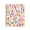 light pink large notebook with cherry and floral print
