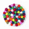 colorful pom trivet