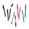 image of dual tip markers, dual tip highlighters, mechanical pencil and multi-color ballpoint pen