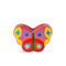 petite ceramic multicolor butterfly vase