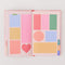 interior pages with fun colorful shapes