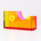 yellow and orange side view of colorblock tape dispenser