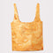 back view of potato chip printed reusable bag with pouch