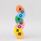 colorful worm bookmark with 'bookmark' down the front