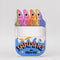 set of 4 colorful sardine bookmarks with 'sardines in olive oil can' holder