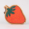 strawberry shaped wooden trivet