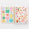 sticker sheet and 'museum of you' page