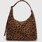 leopard print nylon shoulder bag