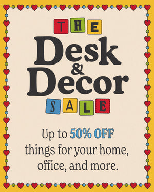 the desk & decor sale. up to 50% off things for your home, office, and more