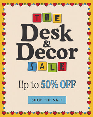 the desk & decor sale. up to 50% off things for your home, office, and more. SHOP THE SALE