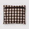 interior pouch of brown blurred gingham cloud carry-on