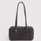 denim black bowler bag