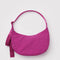 deep fuchsia medium crescent bag