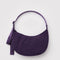 fig (deep purple) medium crescent bag