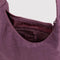 interior zipper of wild plum mini nylon shoulder bag