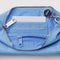 interior of light blue pochette bag