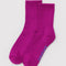 deep fuchsia crew socks