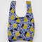 periwinkle standard baggu with gold pear print