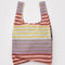 colorful gradient horizontal stripe baggu