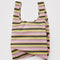 pink and yellow horizontal gradient stripe baggu