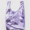 lavender metallic standard baggu