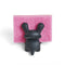 black cat sponge holder with pink sponge