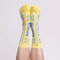 yellow butter stick crew socks