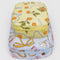 set of two large packing cubes: light yellow apricot ribbons and light blue get ready with me