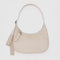 stone leather medium crescent bag
