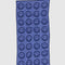 light blue ground with navy smiley print