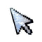 silver cursor hair claw