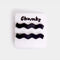set of two black wavy hair clips