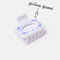 periwinkle hair claw with blue ribbon border and cutout to place a photo