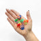 model holding six two toned mini hair claws
