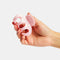 model holding light pink small octopus hair claw