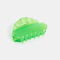 lime green translucent hair claw with wavy edges
