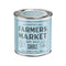 light blue farmer's market candle