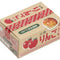 cardboard box of holographic apple stickers