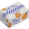 cardboard box of holographic orangestickers