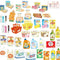 40 supermarket holographic stickers