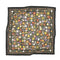 black square cotton bandana with colorful abstract floral print