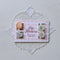 packaged set of 4 iridescent button shaped mini hair claws