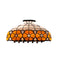 orange 70's floral vintage lamp inspired hair claw