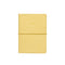 pale yellow journal with matching elastic closure
