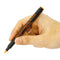 model holding orange highlighter