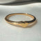 gold mini heart signet ring