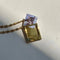 gold polaroid photo charm necklace