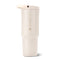 cream 32oz water bottle with strap on the top