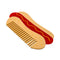 side view of hot dog shaped pocket comb