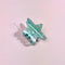 blue iridescent star shaped hair claw